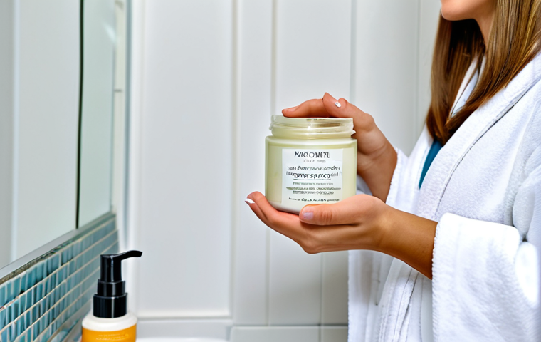 Probiotic Skincare Routine**

"A woman with healthy, glowing skin, applying a cream from a simple, elegant jar labeled 'Probiotic Skin Cream', in a bright and airy bathroom. Fully clothed in a comfortable robe, appropriate content, safe for work. Focus on clear, healthy skin. Perfect anatomy, correct proportions, natural pose, well-formed hands, proper finger count, natural body proportions, professional, modest, family-friendly, high quality, professional photography."

**